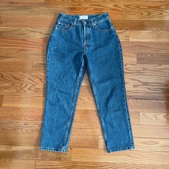 Everlane The Curvy 90's Cheeky Straight Jeans Womens 29 Blue Ankle Length Casual - Picture 1 of 9